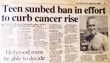 Teen sunbed ban in effort to curb cancer rise, Sunday Post, March 21st, 2004