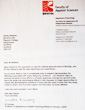 Letter from The Centre for Appearance and Disfigurement Research, Bristol UWE